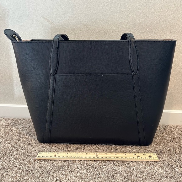 Kate Spade Black Structured Tote with Double Handles - Picture 4 of 7